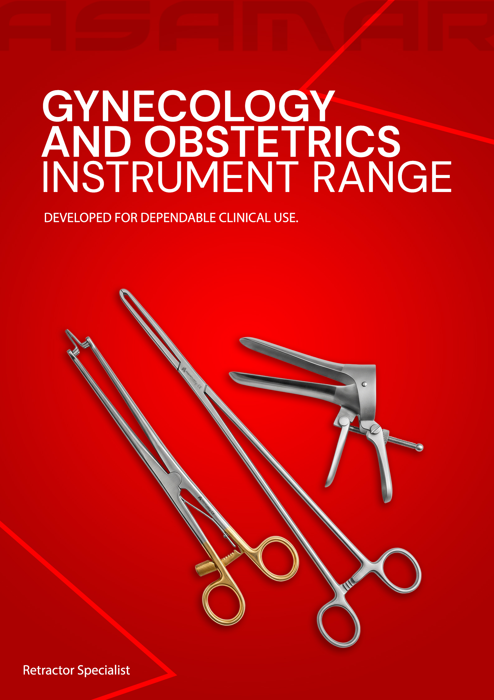 Gynecology and Obstetrics Instrument Range